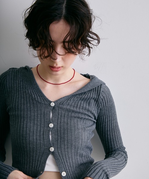 Trish（トリッシュ）の「キラキラミニビーズネックレス（ネックレス・レディース・レッド/ブラック・FREE）」の5枚目の写真