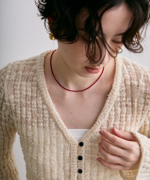 Trish（トリッシュ）の「キラキラミニビーズネックレス（ネックレス・レディース・レッド/ブラック・FREE）」の10枚目の写真