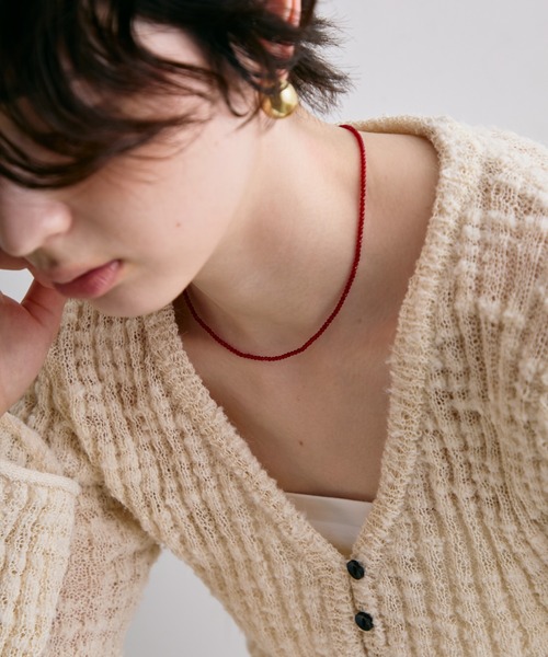 Trish（トリッシュ）の「キラキラミニビーズネックレス（ネックレス・レディース・レッド/ブラック・FREE）」の11枚目の写真