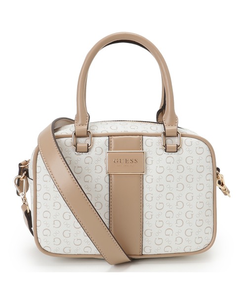 Guess（ゲス）の「ISABELLA Box Satchel ハンドバッグ  （ハンドバッグ・レディース・ダークグレー/ホワイト・ONE SIZE）」の2枚目の写真