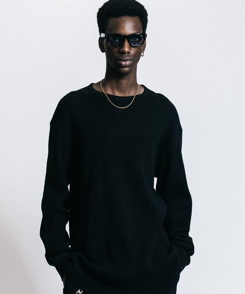 CRIMIE（クライミー）の「THERMAL LONG SLEEVE T SHIRT（Tシャツ/カットソー・メンズ・ブラック/ホワイト・L/XL/XXL/M）」の2枚目の写真