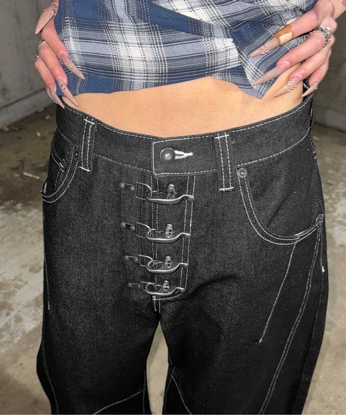 sedacle(セダクル)の「ファイヤーマンリジットカーブデニム(デニムパンツ・メンズ・インディゴブルー/ブラック・SMALL/MEDIUM/LARGE)」の18枚目の写真
