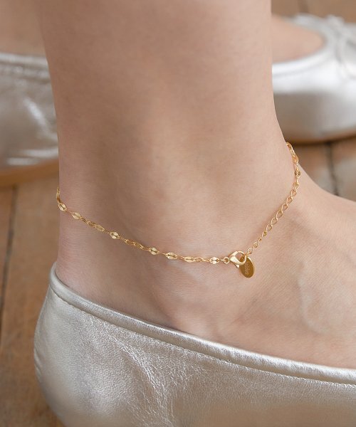 HALDEN(ハルデン)の「thin chain loop anklet (A003_gold)(アンクレット・レディース・その他・FREE)」の1枚目の写真