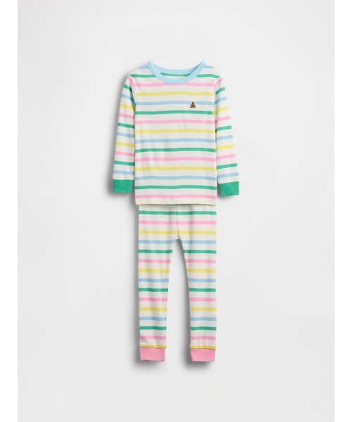 GAP(ギャップ)の「オーガニック ブラッシュドコットン パジャマセット (幼児・ベビー)(ルームウェア/パジャマ・キッズ・オフホワイト・110cm/105cm/100cm/95cm/90cm/80cm)」の1枚目の写真