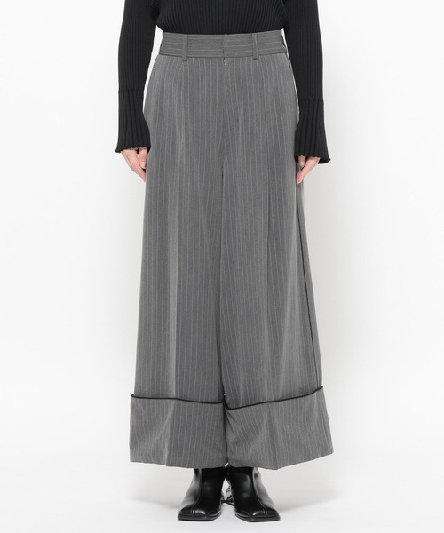 HARE（ハレ）の「パイピングワイドパンツ(HARE)（その他パンツ・レディース・ブラック/グレー・FREE）」の11枚目の写真