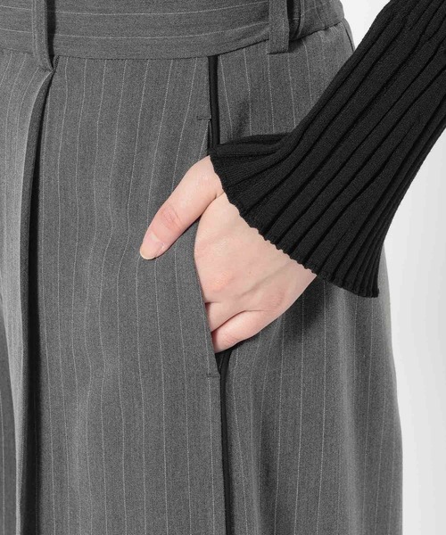 HARE（ハレ）の「パイピングワイドパンツ(HARE)（その他パンツ・レディース・ブラック/グレー・FREE）」の15枚目の写真