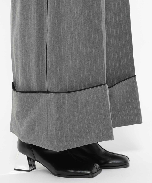 HARE（ハレ）の「パイピングワイドパンツ(HARE)（その他パンツ・レディース・ブラック/グレー・FREE）」の16枚目の写真