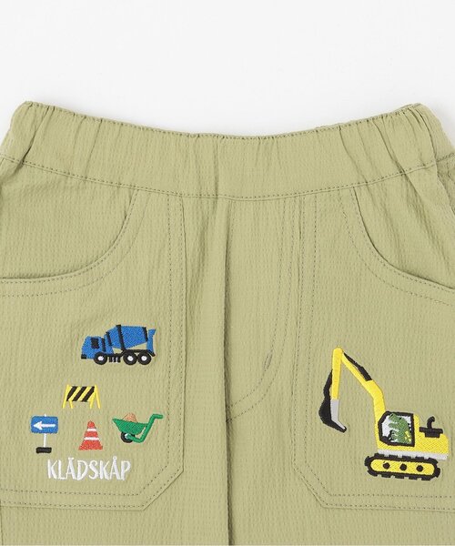 kladskap（クレードスコープ）の「重機裾折り返し6分丈パンツ（その他パンツ・キッズ・ブルー系その他/ライトカーキ・90cm/100cm/110cm/120cm）」の4枚目の写真
