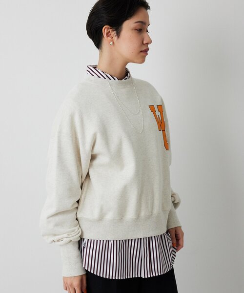 Whim Gazette（ウィムガゼット）の「ワンポイントロゴ裏毛プルオーバー（スウェット・レディース・グレー/ホワイト系その他・FREE）」の8枚目の写真