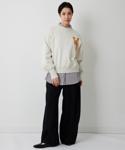 Whim Gazette（ウィムガゼット）の「ワンポイントロゴ裏毛プルオーバー（スウェット・レディース・グレー/ホワイト系その他・FREE）」の10枚目の写真