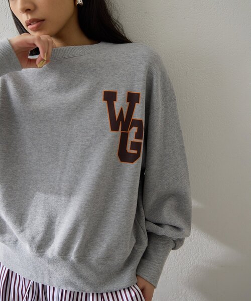 Whim Gazette（ウィムガゼット）の「ワンポイントロゴ裏毛プルオーバー（スウェット・レディース・グレー/ホワイト系その他・FREE）」の16枚目の写真