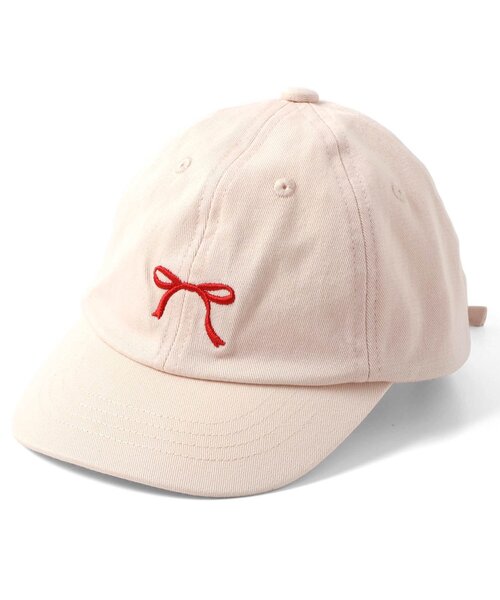 BREEZE（ブリーズ）の「【UVカット】リボン刺繍キャップ（キャップ・キッズ・ブルー/アイボリー/ピンク・50/54/58）」の10枚目の写真