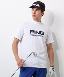 【PING APPAREL】アップリケ半袖ハイネックシャツ <NATIVE> (MENS)
