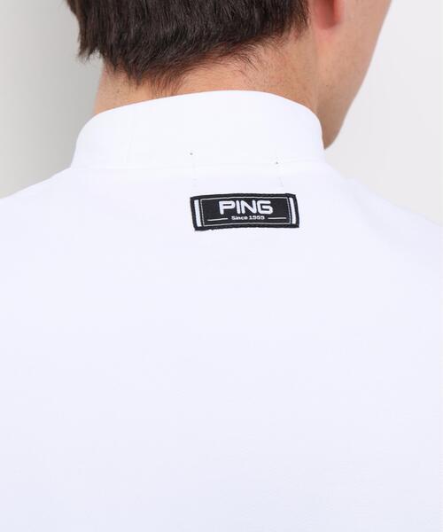 PING(ピン)の「【PING APPAREL】アップリケ半袖ハイネックシャツ <NATIVE> (MENS)(Tシャツ/カットソー・メンズ・ホワイト/ベージュ/ネイビー/ブルー・L/LL/M/S/LL1)」の10枚目の写真