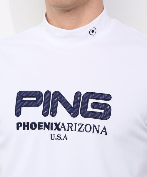PING(ピン)の「【PING APPAREL】アップリケ半袖ハイネックシャツ <NATIVE> (MENS)(Tシャツ/カットソー・メンズ・ホワイト/ベージュ/ネイビー/ブルー・L/LL/M/S/LL1)」の11枚目の写真