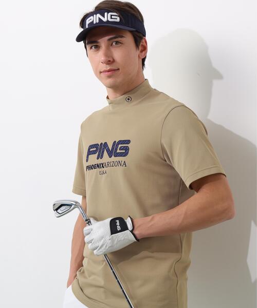 PING(ピン)の「【PING APPAREL】アップリケ半袖ハイネックシャツ <NATIVE> (MENS)(Tシャツ/カットソー・メンズ・ホワイト/ベージュ/ネイビー/ブルー・L/LL/M/S/LL1)」の20枚目の写真
