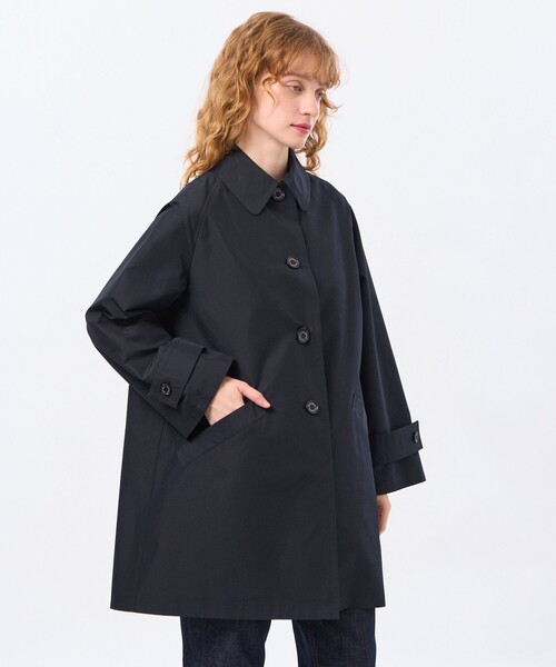 MACKINTOSH PHILOSOPHY(マッキントッシュ フィロソフィー)の「【WELBURY(ウェルべリー)】レインウェザークロス製(ステンカラーコート・レディース・ベージュ/ダークネイビー/ブルー系その他2/ライトグレー・38)」の3枚目の写真