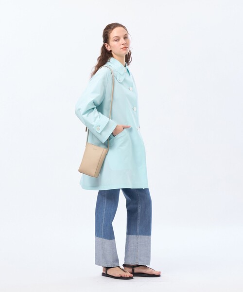 MACKINTOSH PHILOSOPHY(マッキントッシュ フィロソフィー)の「【WELBURY(ウェルべリー)】レインウェザークロス製(ステンカラーコート・レディース・ベージュ/ダークネイビー/ブルー系その他2/ライトグレー・38)」の6枚目の写真