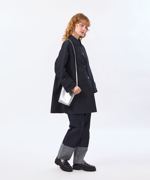MACKINTOSH PHILOSOPHY(マッキントッシュ フィロソフィー)の「【WELBURY(ウェルべリー)】レインウェザークロス製(ステンカラーコート・レディース・ベージュ/ダークネイビー/ブルー系その他2/ライトグレー・38)」の7枚目の写真