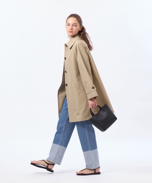 MACKINTOSH PHILOSOPHY(マッキントッシュ フィロソフィー)の「【WELBURY(ウェルべリー)】レインウェザークロス製(ステンカラーコート・レディース・ベージュ/ダークネイビー/ブルー系その他2/ライトグレー・38)」の11枚目の写真