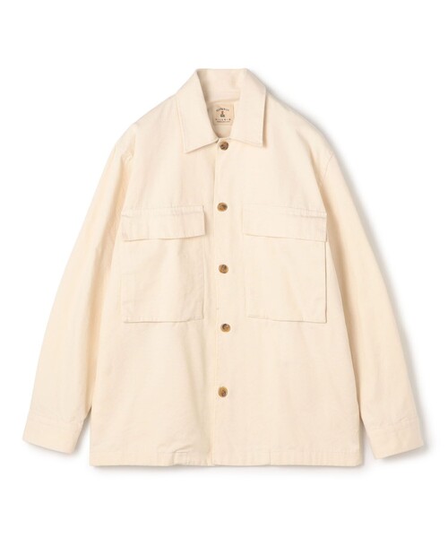 TOMORROWLAND （トゥモローランド）の「【別注】GUY ROVER コットン オーバーシャツ（ブルゾン・メンズ・アイボリー/ブラック/キャメル・S/M/L）」の2枚目の写真