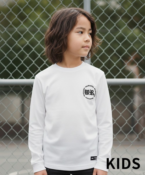 adamsJUGGLER(アダムスジャグラー)の「W/R R.S ベアーロンティーキッズ(Tシャツ/カットソー・キッズ・ブラック/ホワイト・100/110/120/130/150)」の7枚目の写真