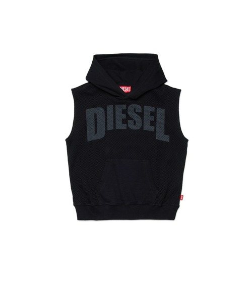 DIESEL（ディーゼル）の「キッズ スリーブレスプルオーバーパーカー SMESH OVER（パーカー・キッズ・レッド/ブラック・16Y/12Y/14Y/10Y/6Y/8Y/4Y）」の6枚目の写真
