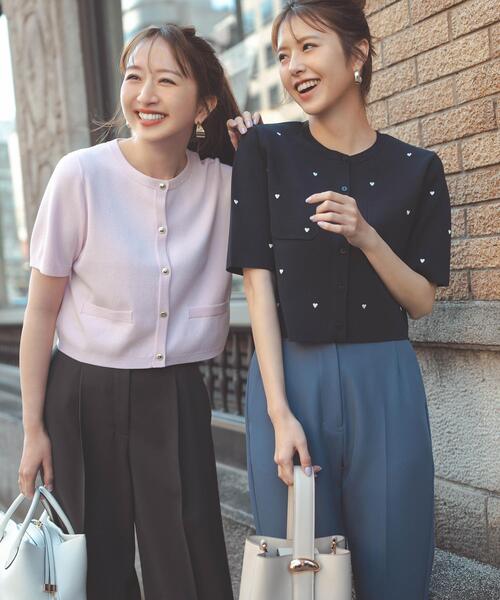 BasicニットMEDIUMジャケット MISCH MASCH（ミッシュマッシュ） ジャケット ノーカラージャケット