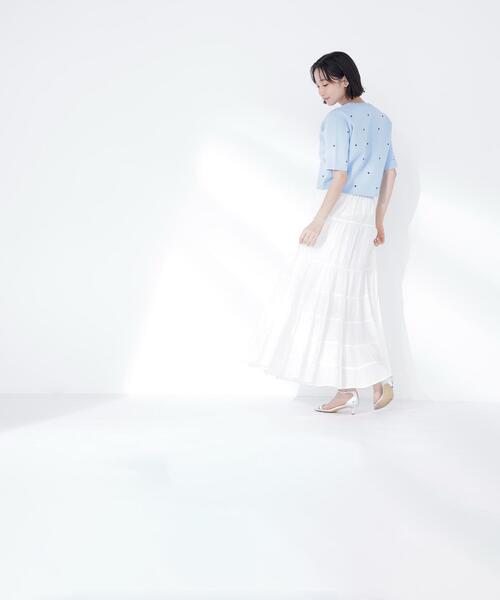 NATURAL BEAUTY BASIC(ナチュラルビューティーベーシック)の「【Oggi.jp掲載】◇ハート刺繍ニットジャケット(カーディガン/ボレロ・レディース・ブルー系その他6/ブルー系その他/ベージュ系その他/ホワイト系その他・FREE)」の6枚目の写真