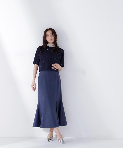 Oggi.jp掲載】◇ハート刺繍ニットジャケット（カーディガン/ボレロ