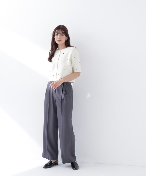 NATURAL BEAUTY BASIC（ナチュラルビューティーベーシック）の「◇ハート刺繍ニットジャケット（カーディガン/ボレロ・レディース・ブルー系その他6/ブルー系その他/ベージュ系その他/ホワイト系その他・FREE）」の13枚目の写真