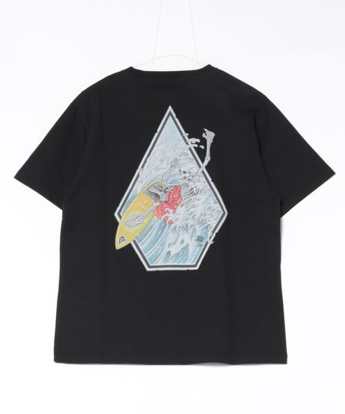 VOLCOM（ボルコム）の「VOLCOM メンズ NOZAKA SURF SS TEE Tシャツ 【2026年春夏モデル】（Tシャツ/カットソー・メンズ・ブラック/ホワイト・XX-LARGE/X-LARGE/LARGE/MEDIUM/SMALL）」の3枚目の写真