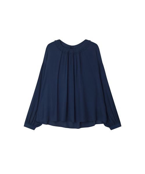 MAYVERU(メイバーユー)の「Batool blouse _ Navy(シャツ/ブラウス・レディース・その他・FREE)」の3枚目の写真