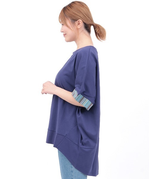 チチカカ（チチカカ）の「ドルマンコクーンジャカードプルオーバー（Tシャツ/カットソー・レディース・レッド/ブラック/ネイビー/ベージュ・FREE）」の15枚目の写真