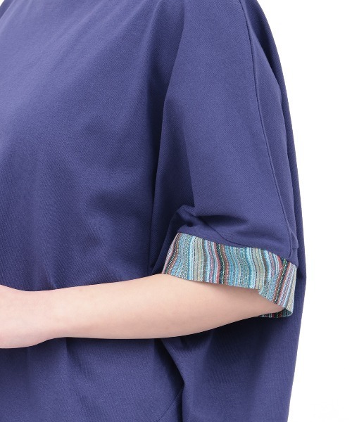 チチカカ（チチカカ）の「ドルマンコクーンジャカードプルオーバー（Tシャツ/カットソー・レディース・レッド/ブラック/ネイビー/ベージュ・FREE）」の18枚目の写真