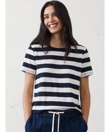 BANANA REPUBLIC FACTORY STORE リネンブレンド クルーネックTシャツ