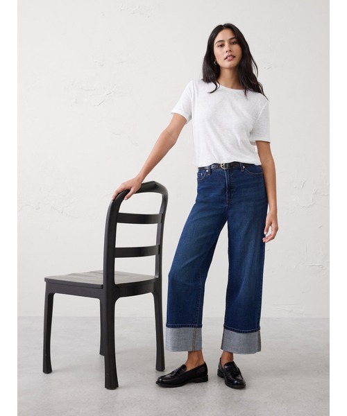 BANANA REPUBLIC FACTORY STORE(バナナリパブリック ファクトリーストア)の「BANANA REPUBLIC FACTORY STORE リネンブレンド クルーネックTシャツ(Tシャツ/カットソー・レディース・ブルー系その他/ベージュ/ブラック/ホワイト/ブラウン・XS/L/M/S)」の11枚目の写真