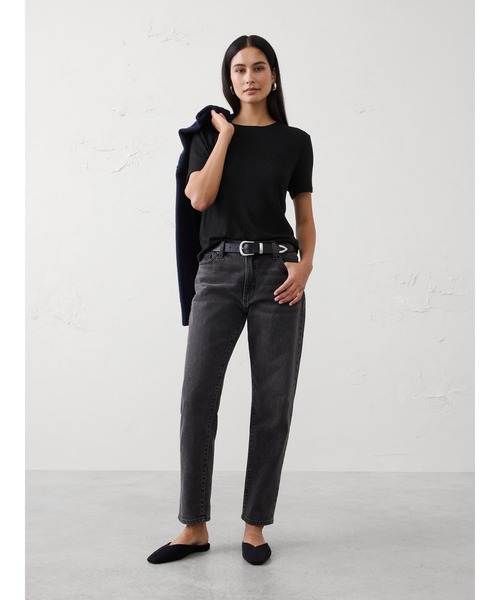 BANANA REPUBLIC FACTORY STORE(バナナリパブリック ファクトリーストア)の「BANANA REPUBLIC FACTORY STORE リネンブレンド クルーネックTシャツ(Tシャツ/カットソー・レディース・ブルー系その他/ベージュ/ブラック/ホワイト/ブラウン・XS/L/M/S)」の9枚目の写真