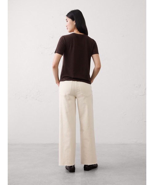 BANANA REPUBLIC FACTORY STORE(バナナリパブリック ファクトリーストア)の「BANANA REPUBLIC FACTORY STORE リネンブレンド クルーネックTシャツ(Tシャツ/カットソー・レディース・ブルー系その他/ベージュ/ブラック/ホワイト/ブラウン・XS/L/M/S)」の18枚目の写真