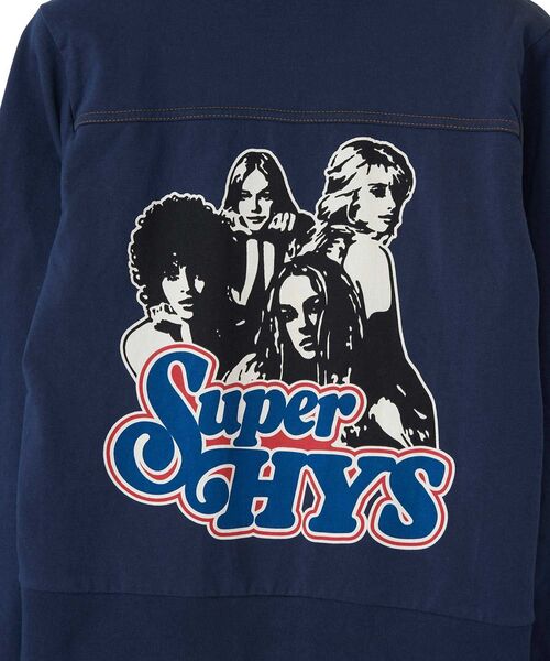 HYSTERIC GLAMOUR(ヒステリックグラマー)の「SUPER HYS ショート丈パーカー(パーカー・レディース・ブラック/ネイビー/トップグレー・FREE)」の13枚目の写真