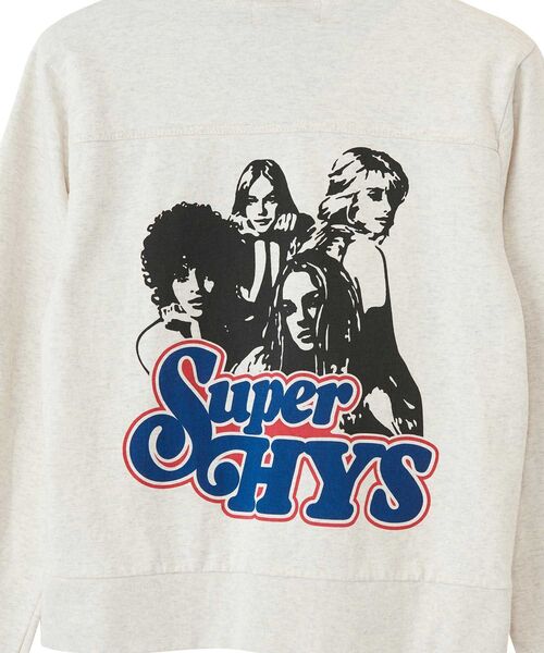 HYSTERIC GLAMOUR(ヒステリックグラマー)の「SUPER HYS ショート丈パーカー(パーカー・レディース・ブラック/ネイビー/トップグレー・FREE)」の10枚目の写真