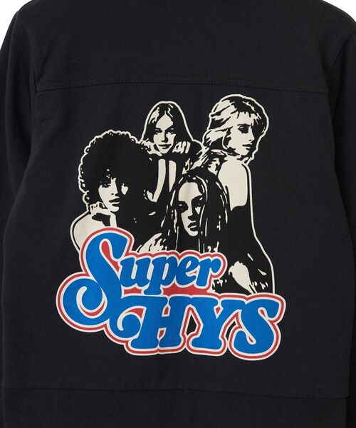 HYSTERIC GLAMOUR(ヒステリックグラマー)の「SUPER HYS ショート丈パーカー(パーカー・レディース・ブラック/ネイビー/トップグレー・FREE)」の5枚目の写真