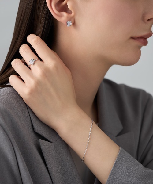 4℃(ヨンドシー)の「【The Tidal】K10ホワイトゴールド ピアス/片耳用(ピアス(片耳用)・レディース・ホワイトゴールド・FREE)」の5枚目の写真