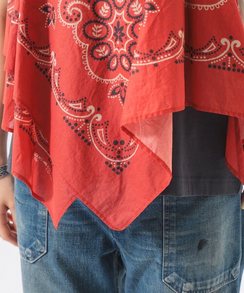 BEAMS BOY（ビームスボーイ）の「バンダナ プリント キャミ（キャミソール・レディース・レッド/ネイビー・ONE SIZE）」の8枚目の写真