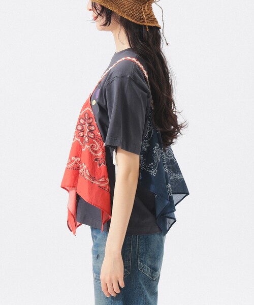 BEAMS BOY（ビームスボーイ）の「バンダナ プリント キャミ（キャミソール・レディース・レッド/ネイビー・ONE SIZE）」の11枚目の写真