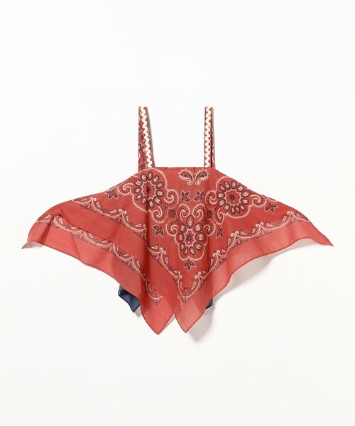 BEAMS BOY（ビームスボーイ）の「バンダナ プリント キャミ（キャミソール・レディース・レッド/ネイビー・ONE SIZE）」の11枚目の写真