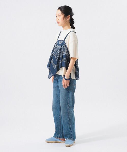 BEAMS BOY（ビームスボーイ）の「バンダナ プリント キャミ（キャミソール・レディース・レッド/ネイビー・ONE SIZE）」の16枚目の写真