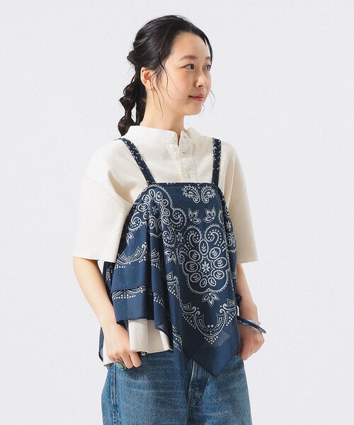 BEAMS BOY（ビームスボーイ）の「バンダナ プリント キャミ（キャミソール・レディース・レッド/ネイビー・ONE SIZE）」の18枚目の写真