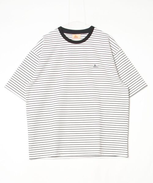 KELTY(ケルティ)の「ワッペンロゴボーダーティーシャツ(Tシャツ/カットソー・レディース・ブラック/ホワイト・XL/L/M/S)」の2枚目の写真