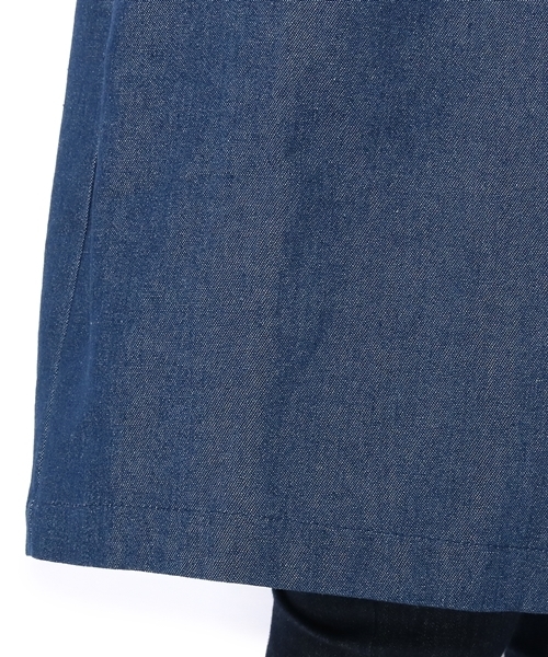 Chico（チコ）の「ドレープ衿ロングコート（トレンチコート・レディース・ベージュ/ライトベージュ/ネイビー・FREE）」の14枚目の写真